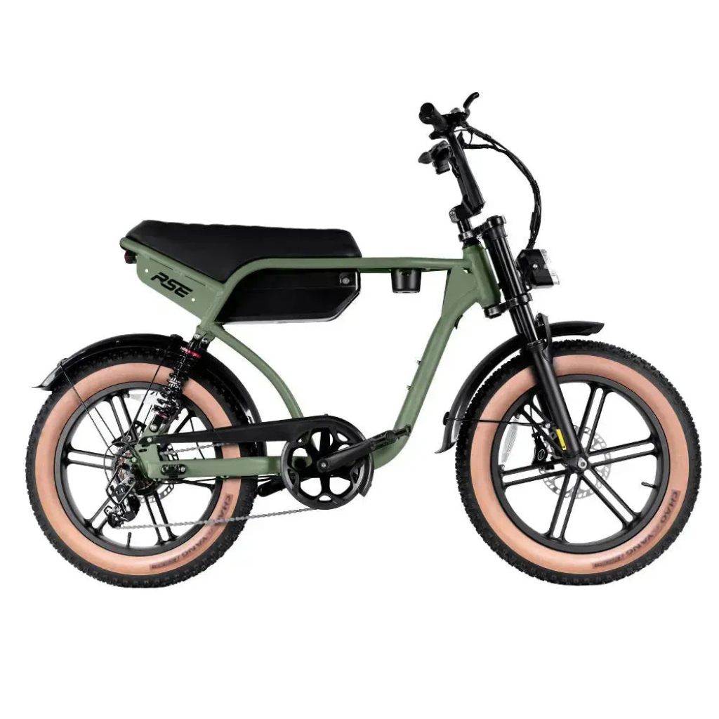 RSE Fatbike - Grün (inkl. Fußstützen & Alarmanlage)