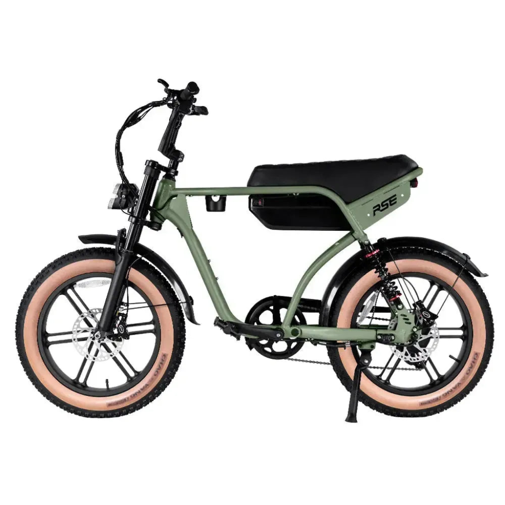 RSE Fatbike - Grün (inkl. Fußstützen & Alarmanlage)