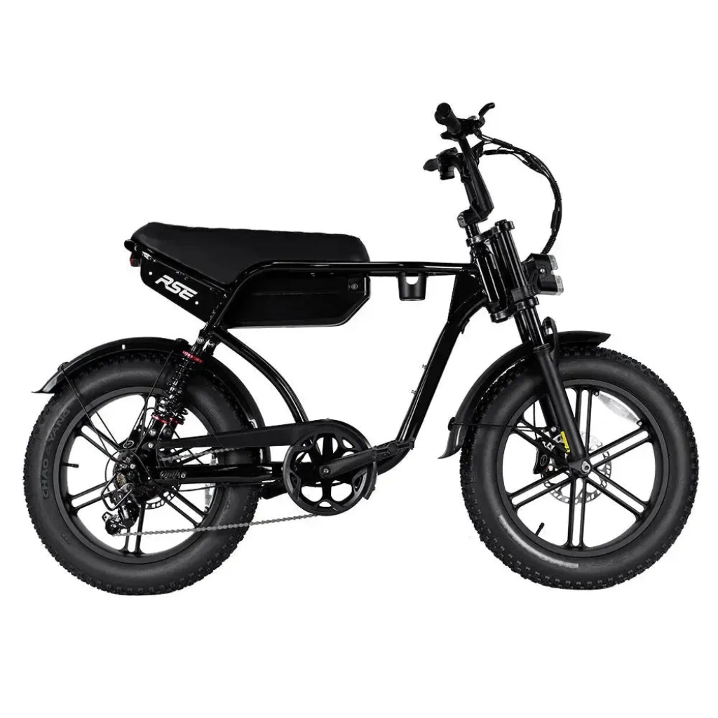 RSE Fatbike - Schwarz (inkl. Fußstützen & Alarmanlage)