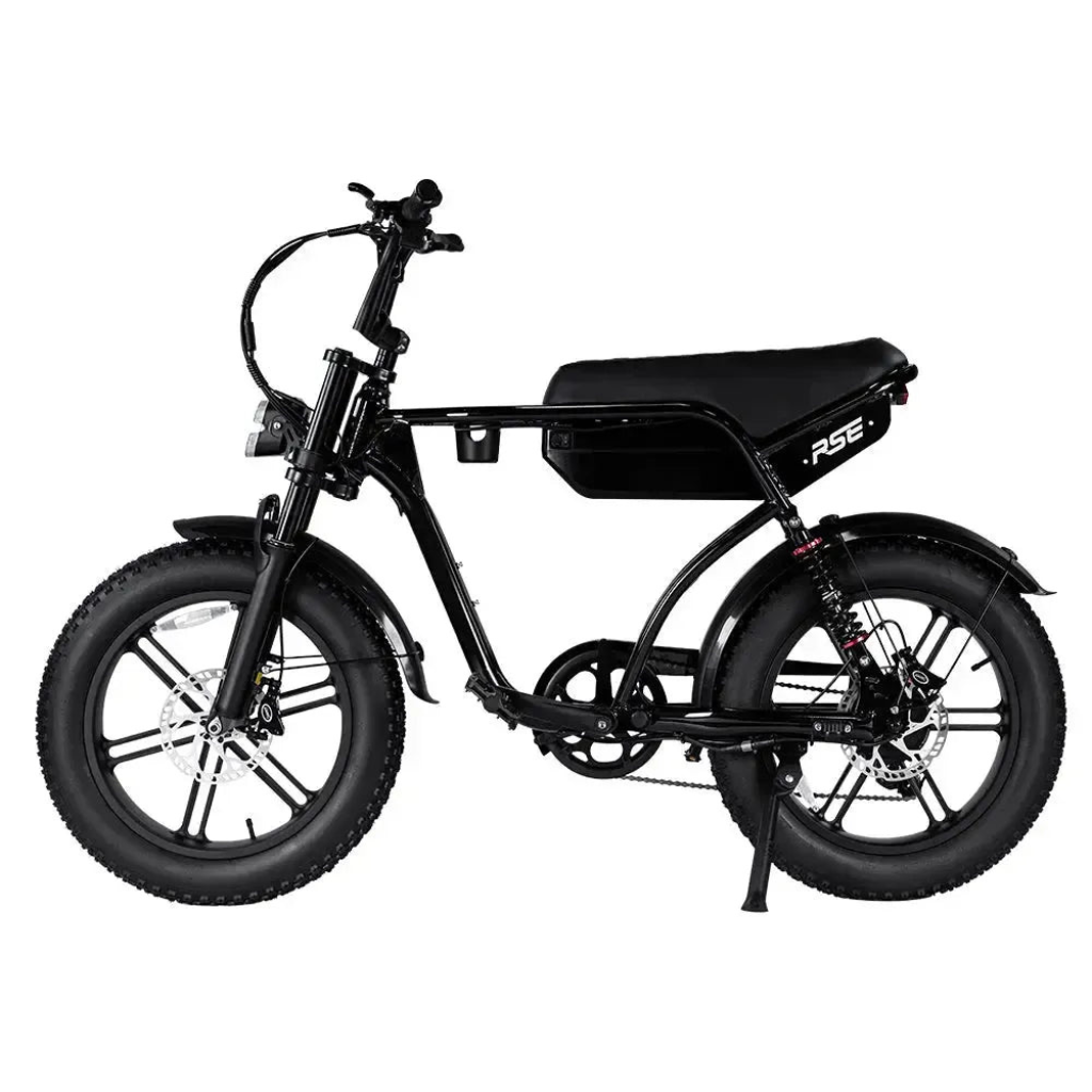 RSE Fatbike - Schwarz (inkl. Fußstützen & Alarmanlage)