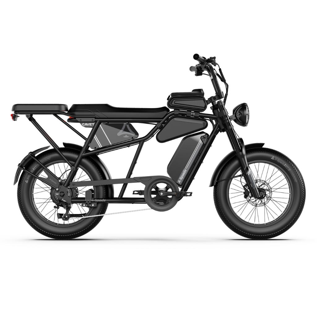 A-Spadz CAVET Air Plus | Zwart (incl. achterzitje & tasjes)