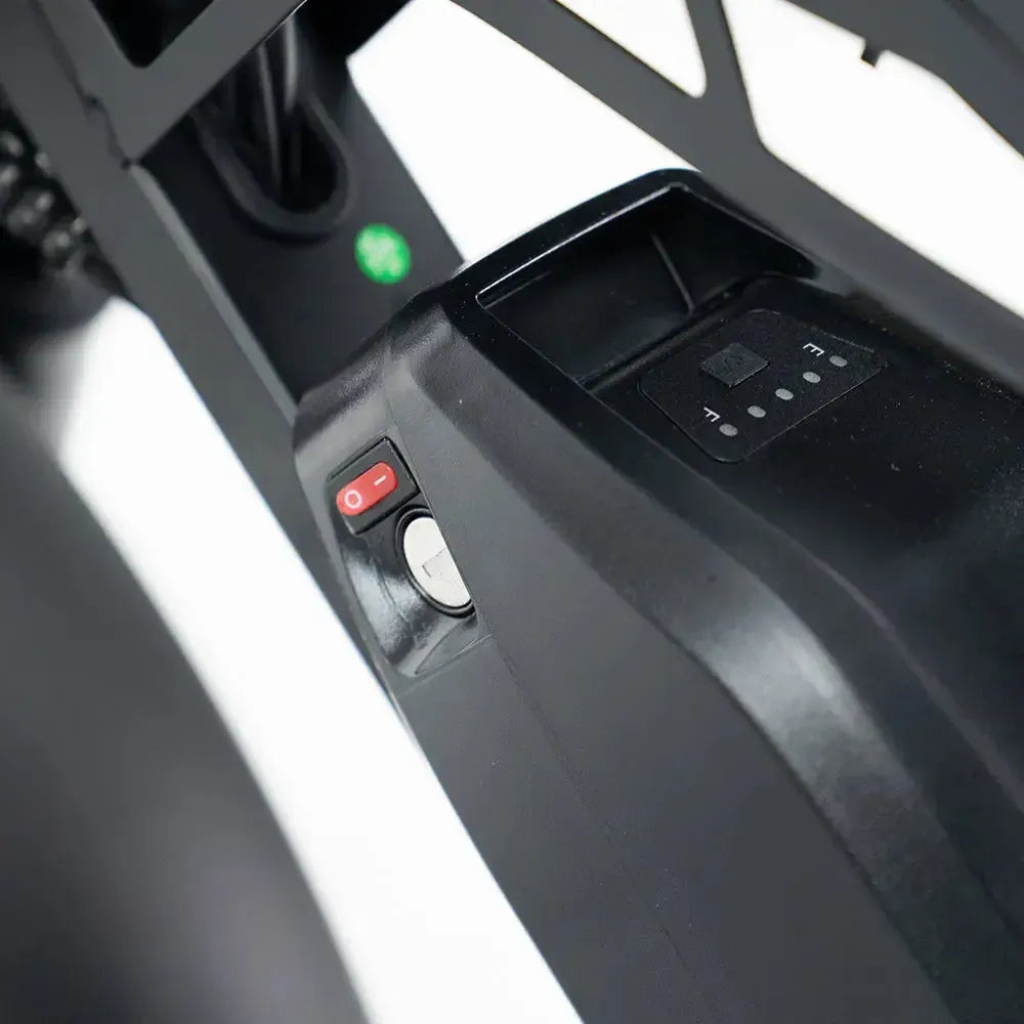 QMWHEEL V20 Pro - Schwarz (inkl. Rücksitz, Frontgepäckträger &amp; Alarmanlage)