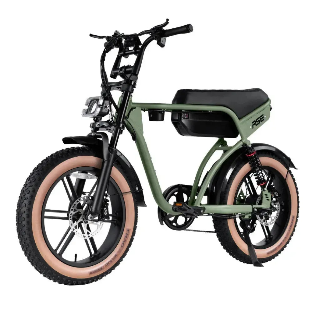 RSE Fatbike - Groen (incl. voetsteuntjes & alarm)RSE Fatbike - Groen (incl. voetsteuntjes & alarm)